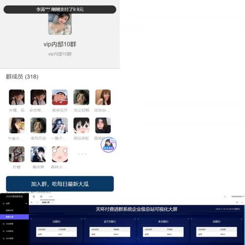 非互联网泛滥的版本的付费进群源码PLUS版